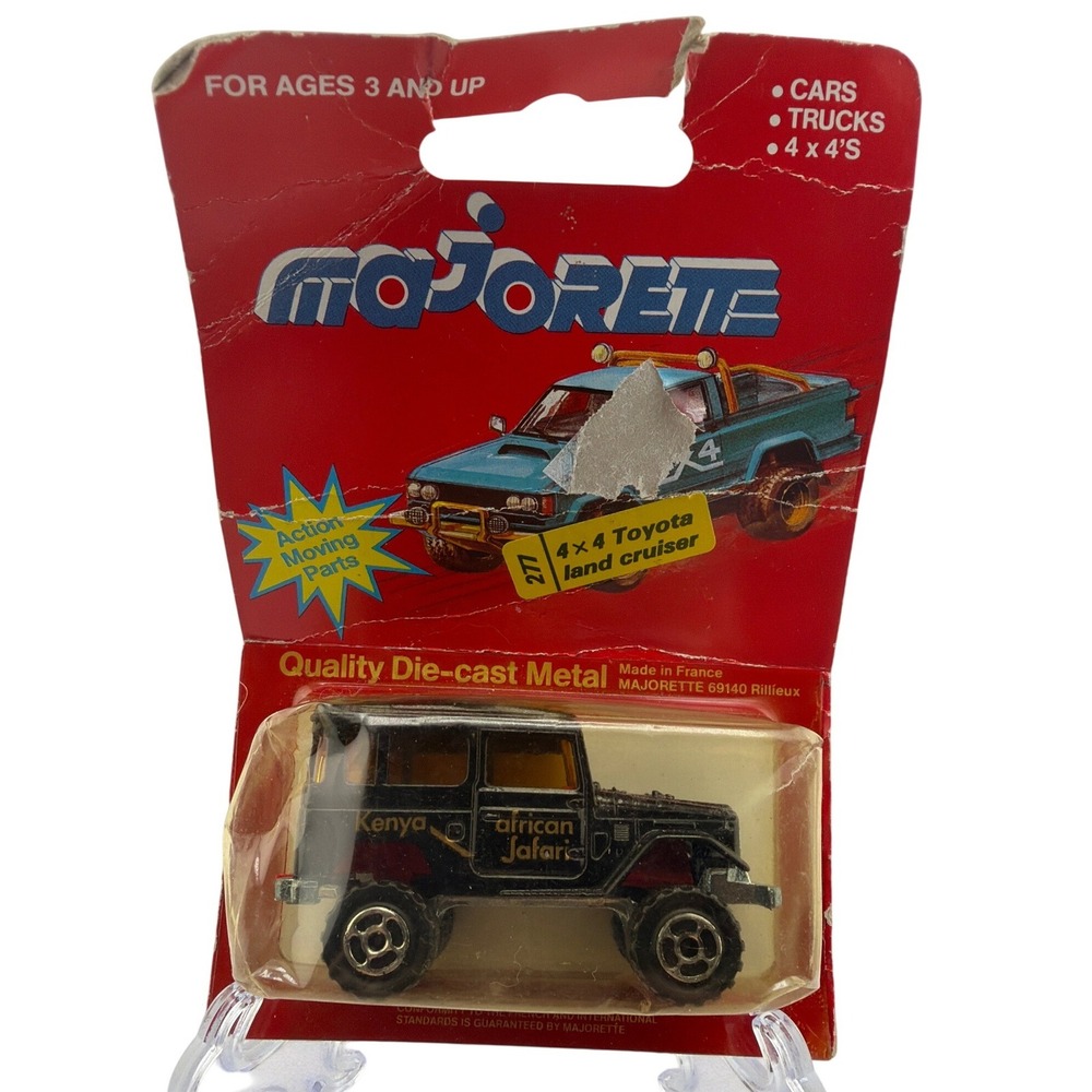 Majorette Toyota Land Cruiser 4x4 1:64 Black Good Kenya African Safari 277